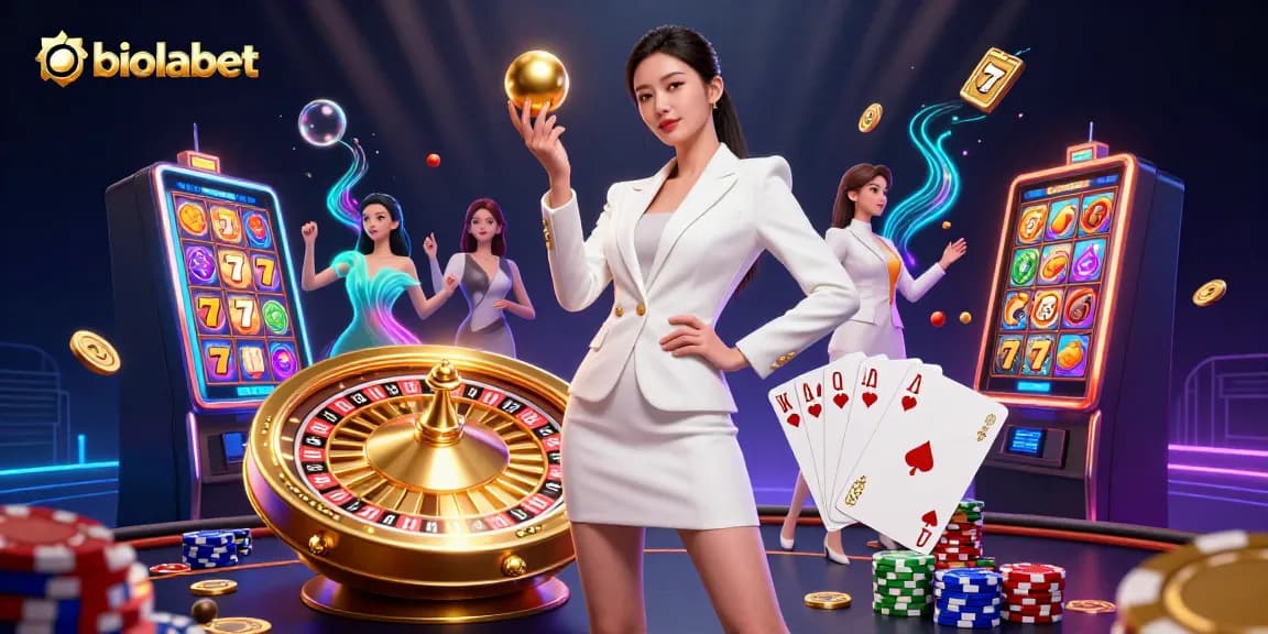 Putar untuk menang dengan slot dan permainan kasino yang memukau dari biolabet dalam adegan 3D yang hidup.