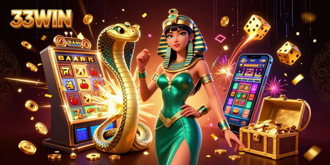 33WIN slot machine bursting with coins, showcasing vibrant casino excitement and jackpot rewards.