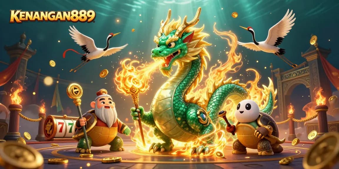 Engage with KENANGAN889's immersive slot experience featuring vibrant casino elements and enchanting characters.