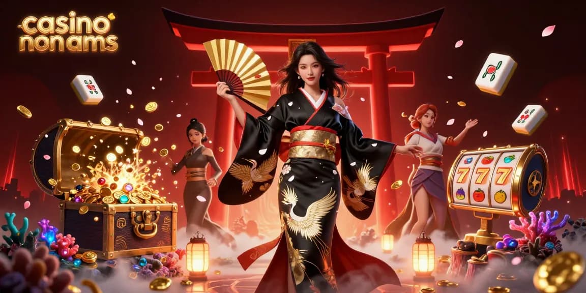 Scopri l'emozione dei casino non AAMS con una straordinaria scena 3D di personaggi eleganti e elementi di gioco vibranti.