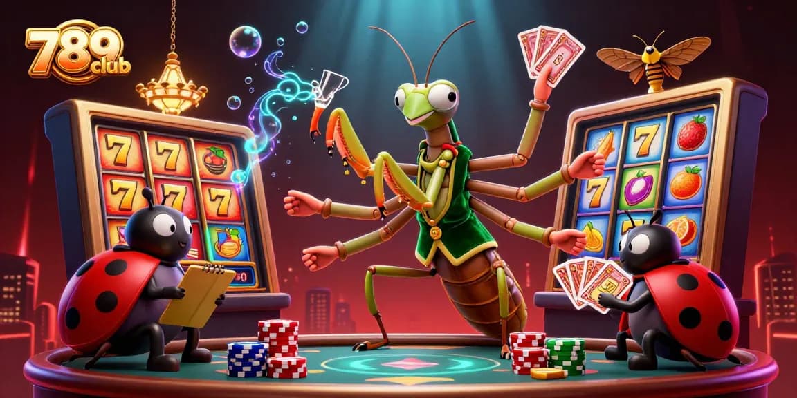 Experience thrilling gameplay at 789club with vibrant casino elements and dynamic characters.