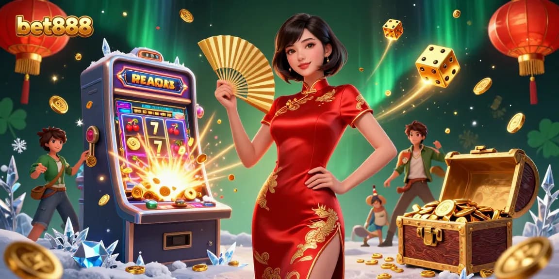 Engage with bet888's exciting casino scene featuring jackpot slots and vibrant character