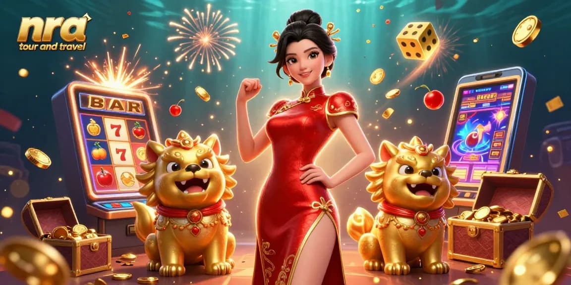 Experience the excitement with nra tour and travel, a vibrant 3D slot machine and stunning characters in action.
