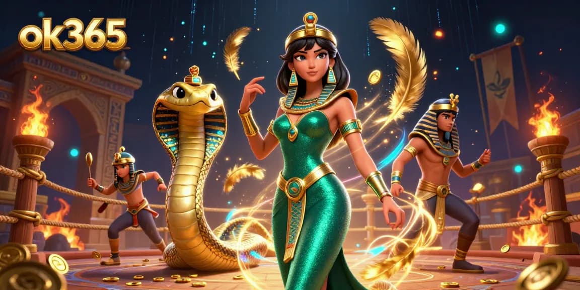 Bet on thrilling moments with ok365 in an engaging casino-themed illustration showcasing vibrant characters.