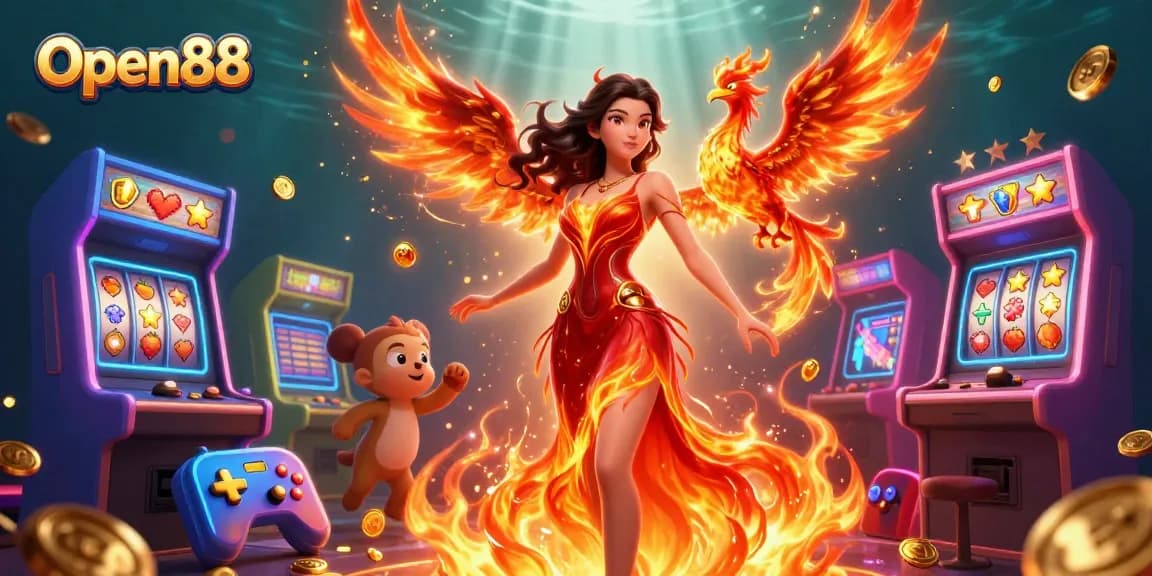 Experience the excitement of Open88, with vibrant visuals and thrilling gaming elements.