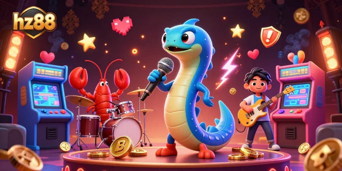 Engage with hz88's thrilling underwater casino experience featuring vibrant characters and game elements.