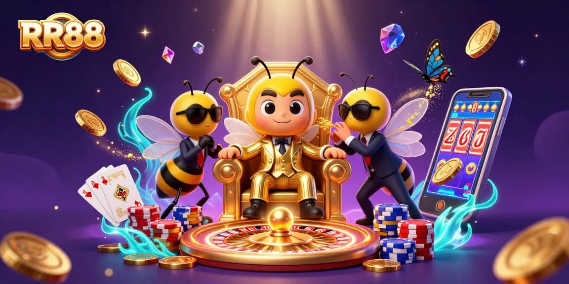 Experience thrilling gameplay at RR88 with vibrant casino elements and captivating characters.