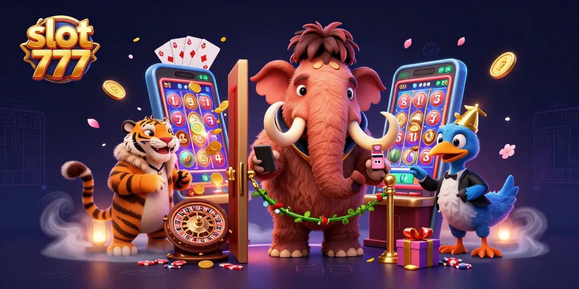 Engage with slot 777 gaming through vibrant 3D characters and dynamic casino elements.