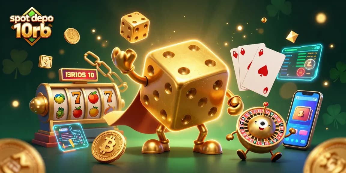 Engage in thrilling gameplay with slot depo 10rb, featuring dynamic 3D characters and crypto elements.