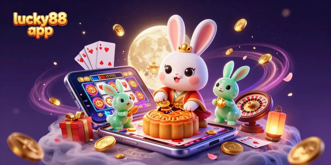 Spin the reels and win with the lucky88 app, featuring vibrant animations and casino excitement.
