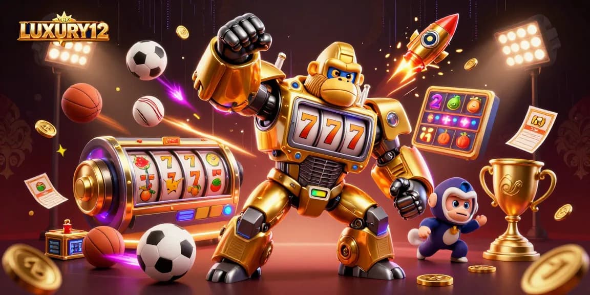 LUXURY12 players enjoy a captivating 3D slot experience with dynamic winning elements and vibrant visuals.