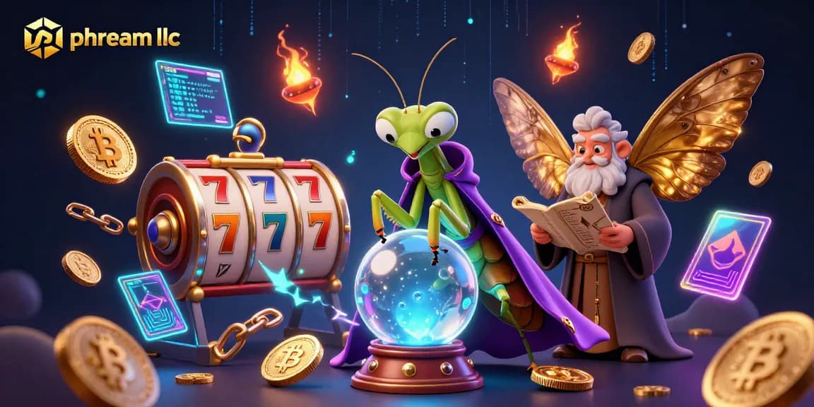 Experience winning thrills at phdream llc with vibrant casino elements and mystical characters.