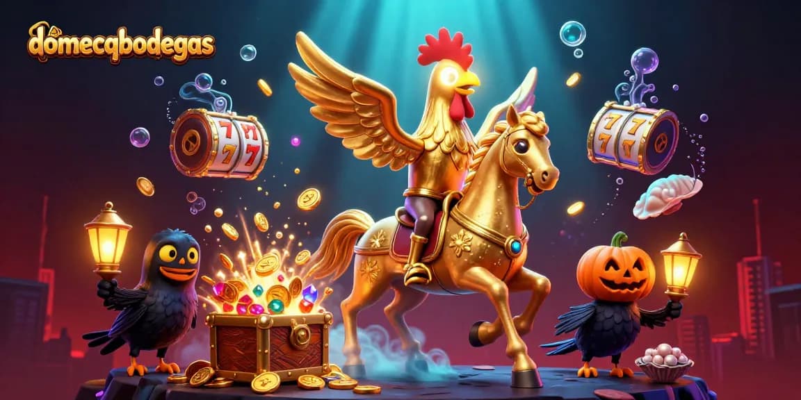 domecqbodegas brings the excitement of slots alive with a vibrant 3D casino scene.