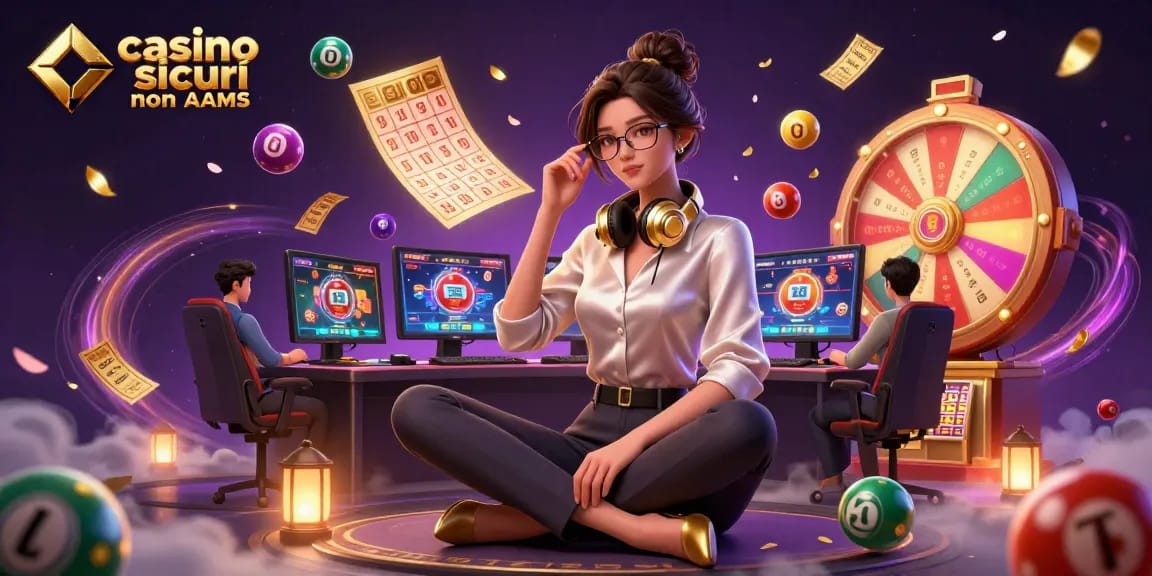 Scopri un'esperienza di gioco emozionante nei casino sicuri non AAMS con arte digitale a tema casinò vibrante.
