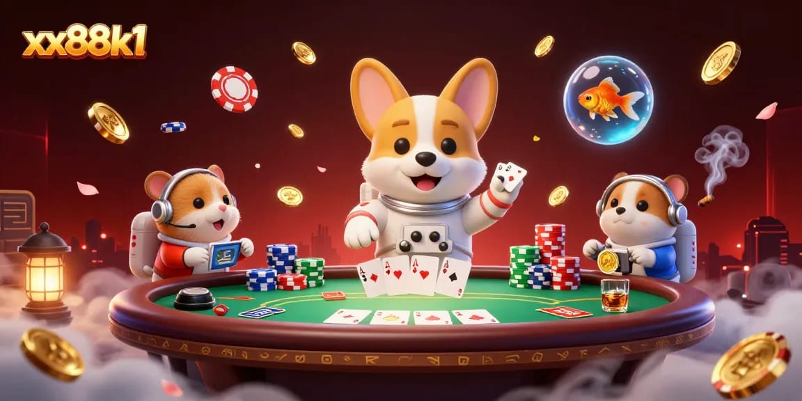 Experience exciting gambling adventures at xx88k1 with vibrant characters and engaging casino elements.