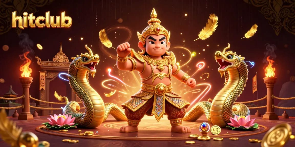 Experience the thrill of hitclub gaming with an intricate 3D guardian and dynamic elements.