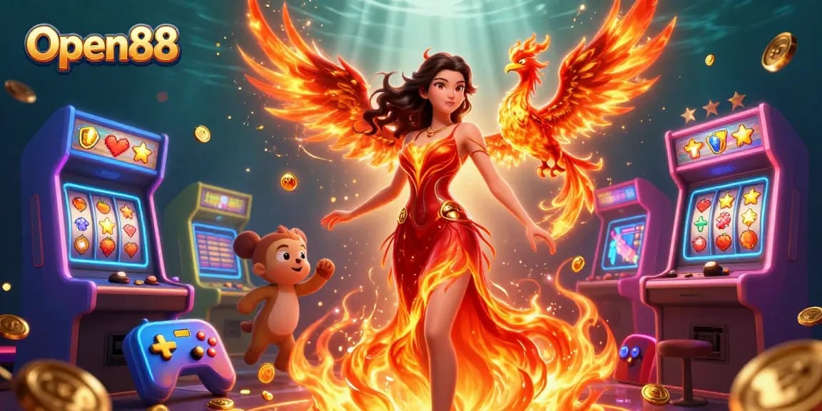 Experience the excitement of Open88, with vibrant visuals and thrilling gaming elements.