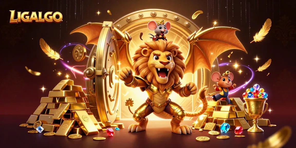 LIGALGO symbolizes exhilarating slot gameplay with dynamic characters and dazzling treasures.