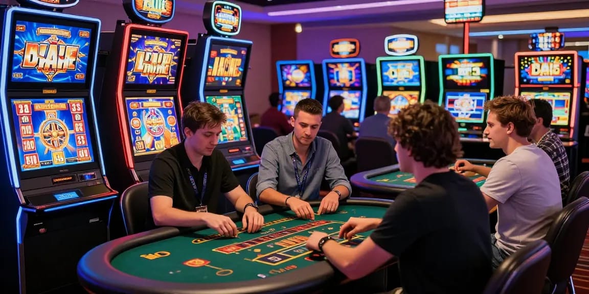 Exciting players engaging in thrilling games at a top casino non AAMS.