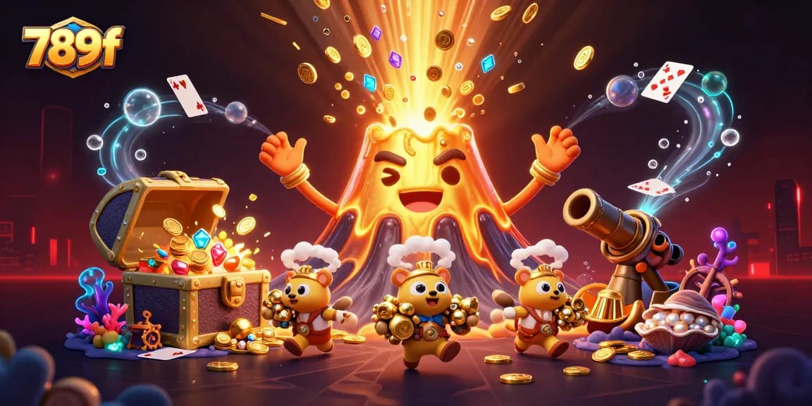 Experience thrilling gameplay at 789f with vibrant treasure-filled underwater scenes and excitement