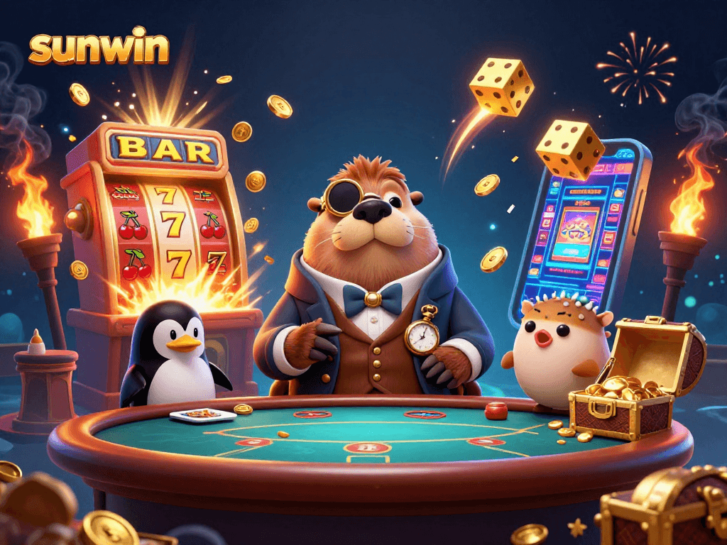 Experience sunwin's thrilling jackpot explosion at an underwater poker game.