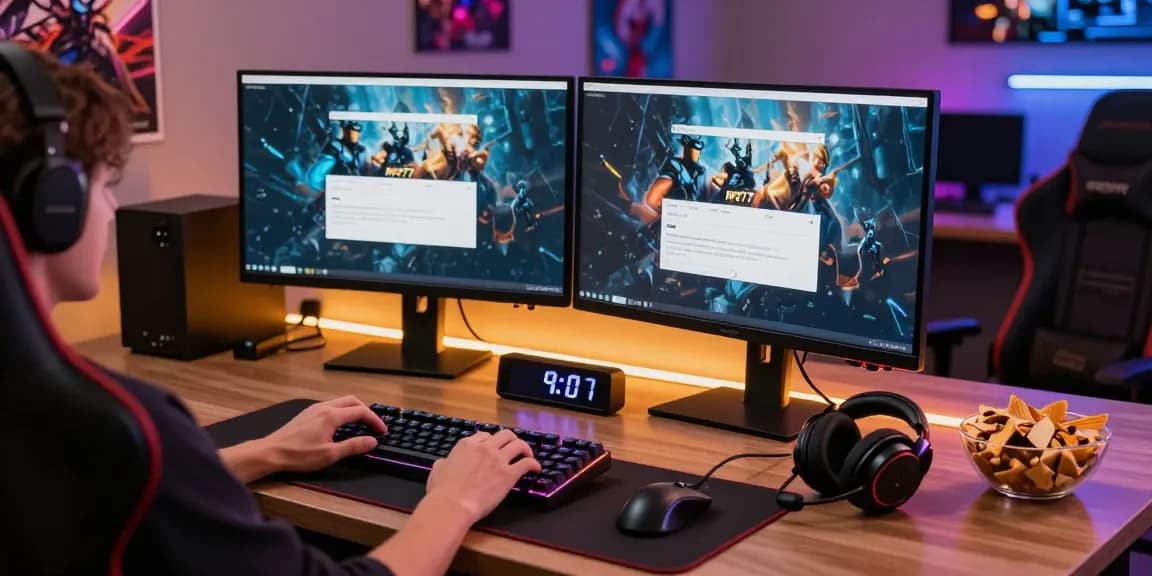 Engaging MPO777 login scene showcasing a gamer preparing to play online, highlighting excitement and immersive gaming atmosphere.