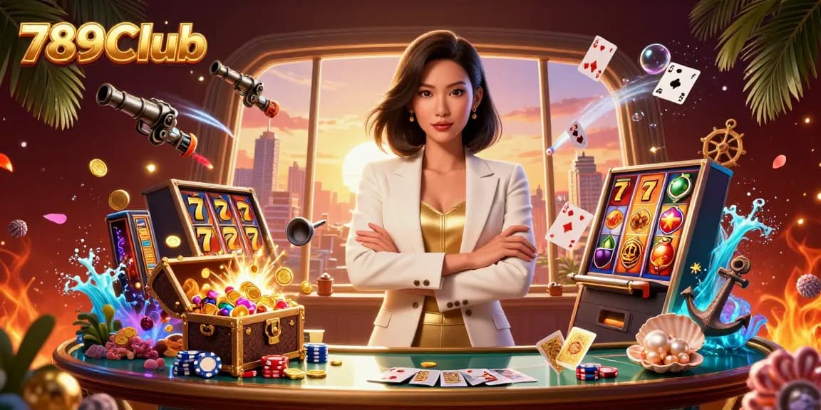 Experience thrilling gameplay at 789Club with a glamorous atmosphere and exciting slot machines.