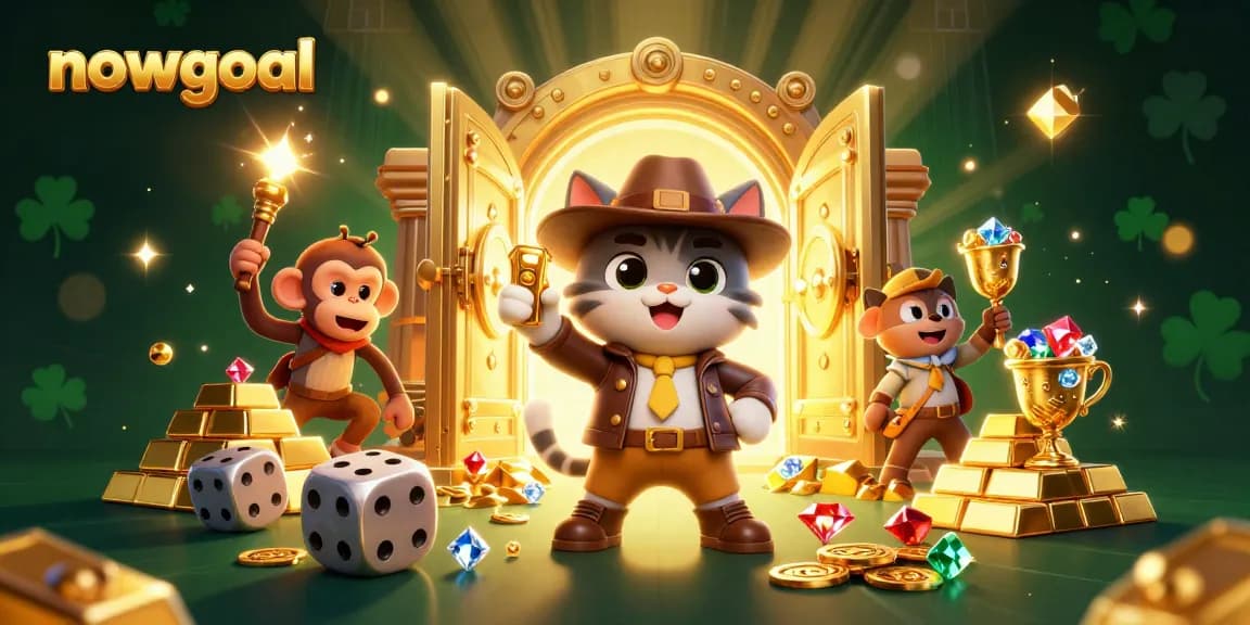 nowgoal delivers dynamic gambling experiences featuring cats and treasures in a gold-filled temple.