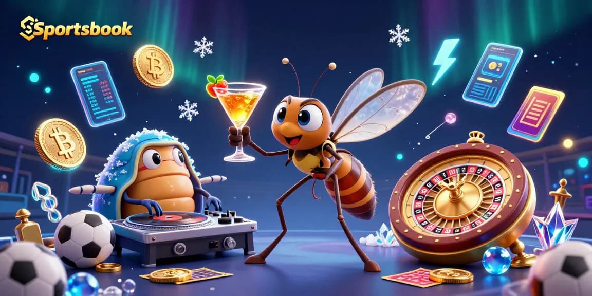 Bertaruh dengan Sportsbook dalam kemeriahan kasino digital serta elemen taruhan dan crypto.