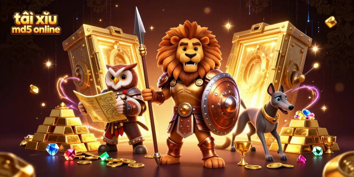 Experience exhilarating gameplay at tài xỉu md5 online with vibrant casino elements and engaging characters.