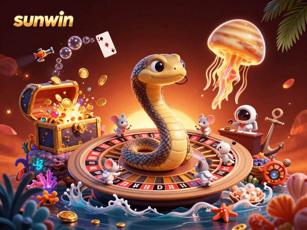 Experience vibrant fun with Sunwin’s cosmic casino where bets come alive through cartoon gaming elements.