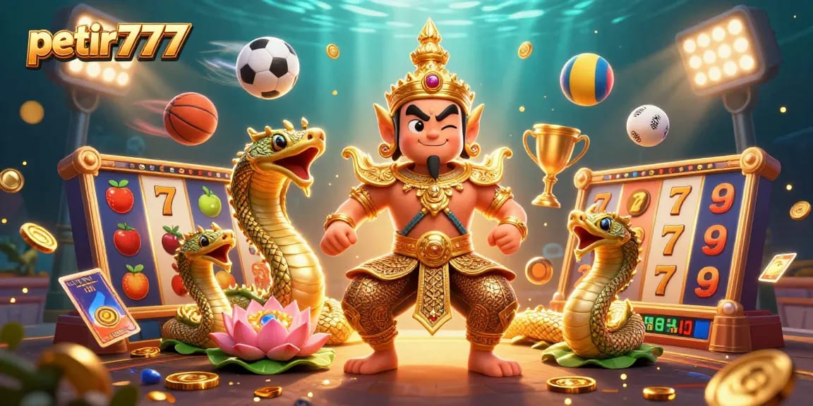 Win big with petir777 at a vibrant online casino featuring slots and dynamic characters.