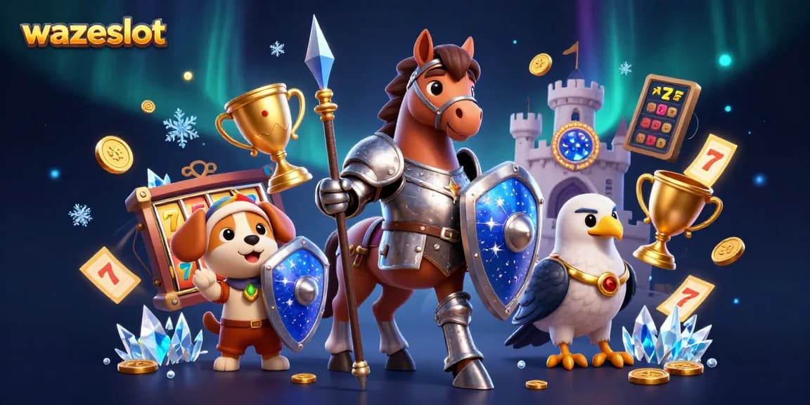 Play exciting games with wazeslot featuring vibrant 3D characters and rich casino elements.