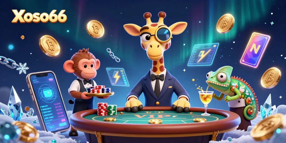 Xoso66 elevates your lottery experience with vibrant characters and dynamic elements in an exciting scene.