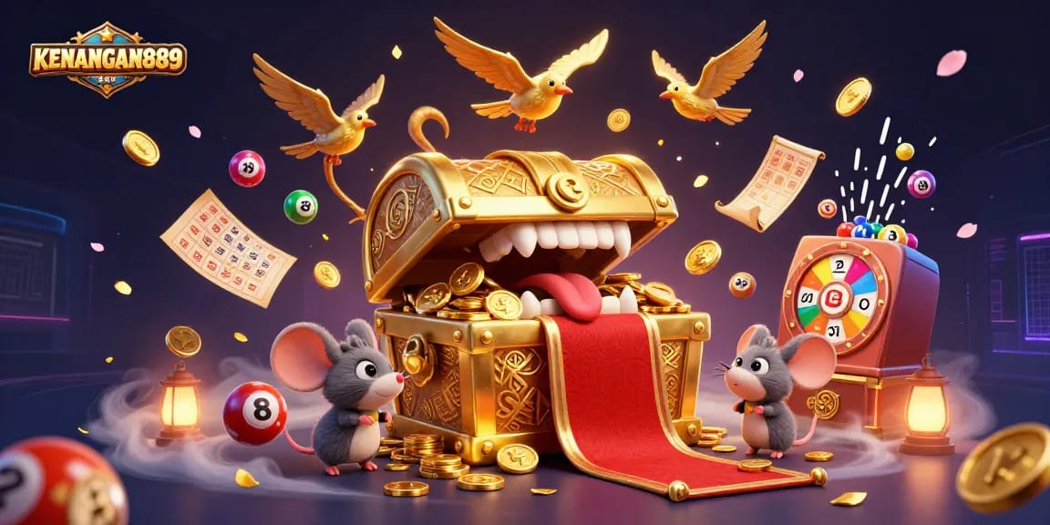 Experience exciting gameplay with KENANGAN889, featuring vibrant lottery elements and dynamic casino visuals!