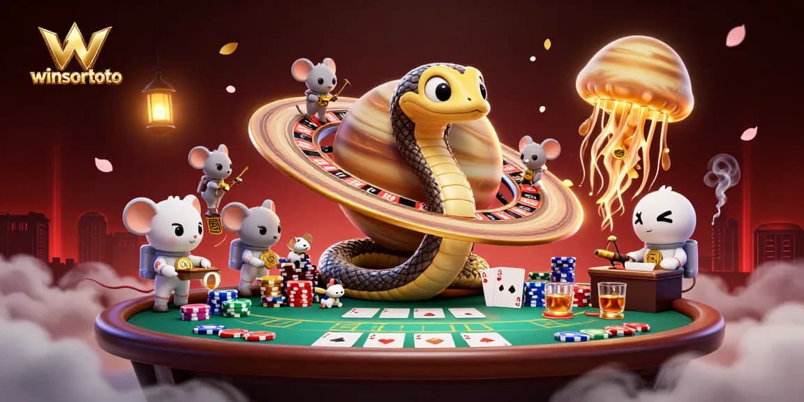 Watch winsortoto players place bets on a cosmic roulette wheel with thrilling casino elements.