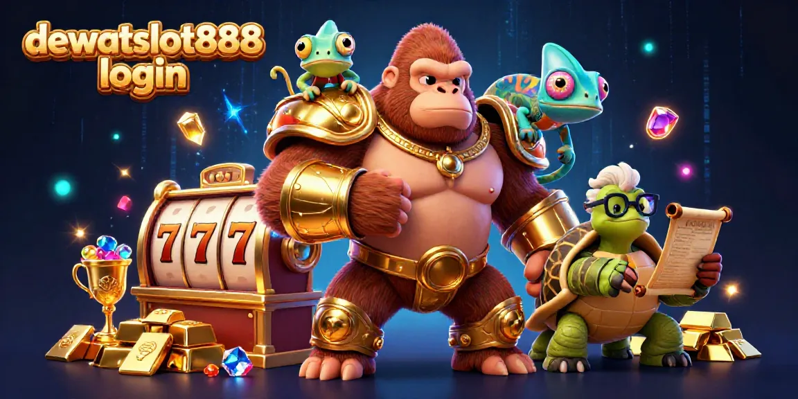 Menangkan slot dengan dewataslot888 login, saat gorila raja berjaya dan chameleon mengawasi!