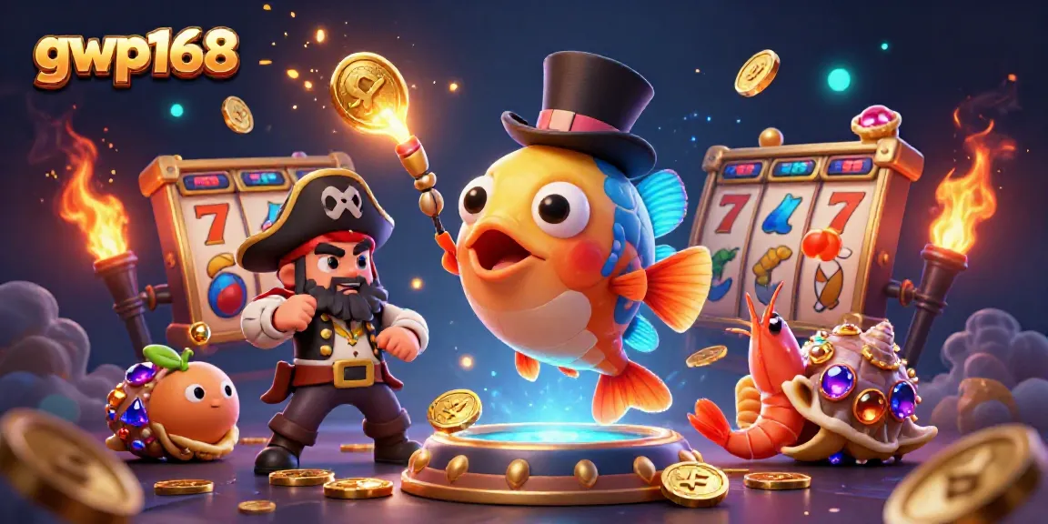 Gwp168 mengundang Anda untuk bermain slot dengan ikan pemancing 3D dan koin emas yang menarik perhatian.