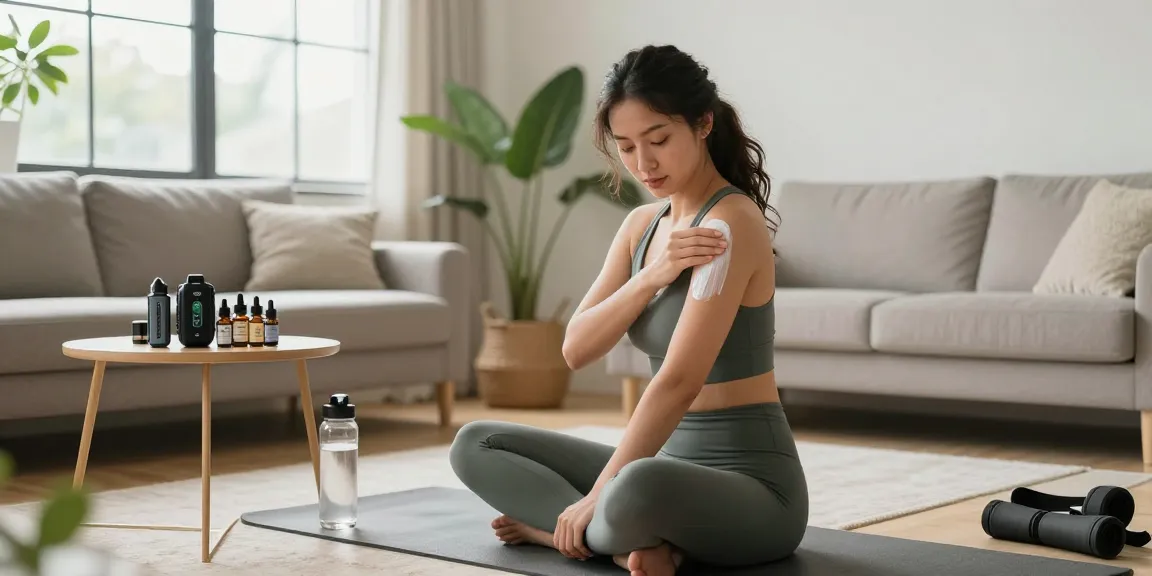 lost mary bm6000 vape and CBD topical cream in a wellness recovery scene