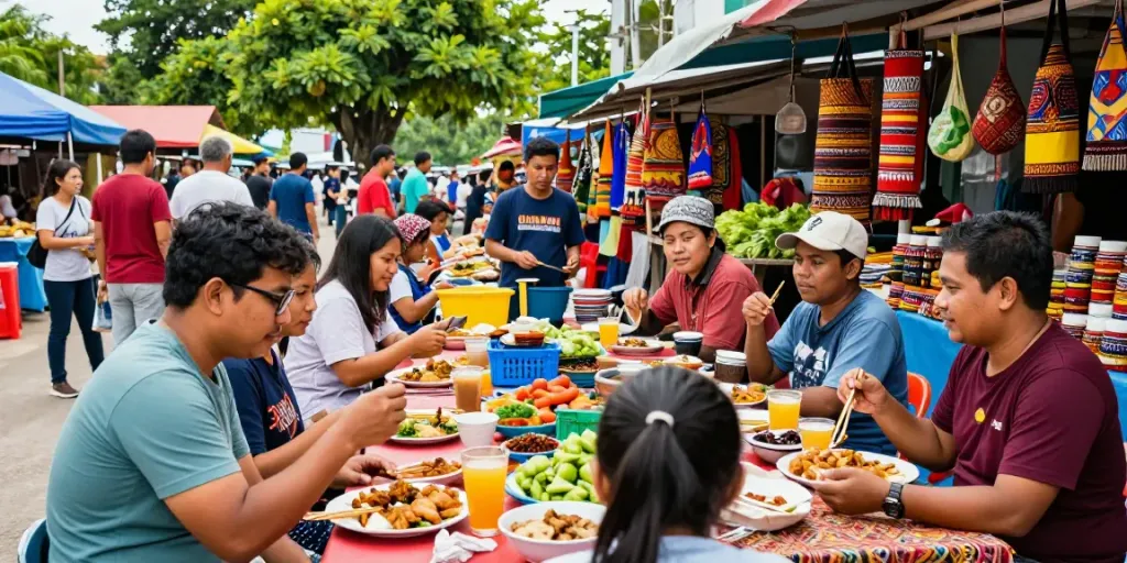 Travel enthusiasts at jago108.com exploring local market culture in Brunei.