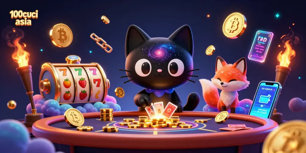 Engage with thrilling slots and crypto at 100cuci asia's cosmic casino experience.
