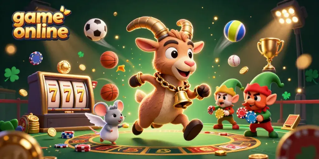 Experience game online excitement with Krampus amid a holiday-themed casino scene.