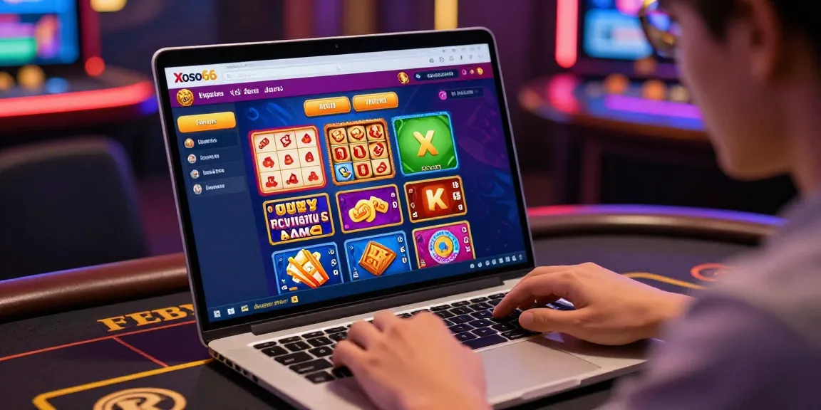 Engaged user accessing xoso66 đăng nhập on vibrant online casino platform