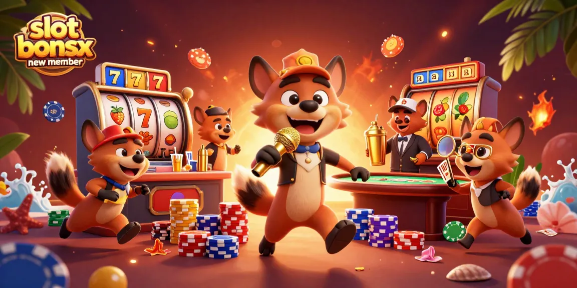 Experience the excitement of slot bonus new member with vibrant casino characters and dynamic gaming elements.