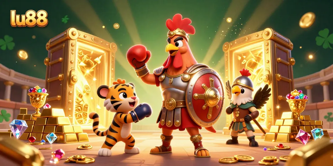 lu88 players engaging in dynamic gameplay surrounded by treasure and excitement