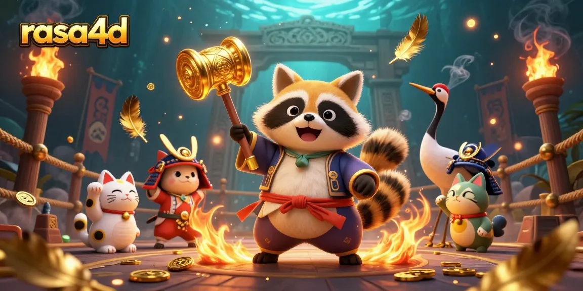 Mengungkap rahasia menang di ras4d dengan cat fortune dan tanuki beruntung dalam festival.