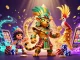 Menggambarkan slot dengan jackpot dan simbol buah saat bermain di kasino online WIH69.