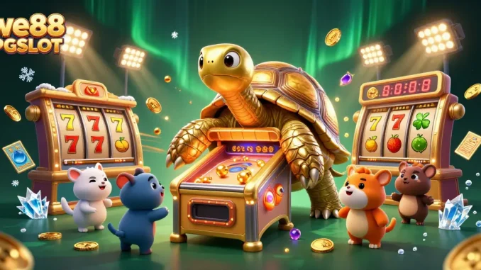เล่นเกมสล็อต we88 PGSLOT โดยมีกระทิงทองคำขนาดใหญ่ที่สวยงามและกลไกการหมุนวงล้อ