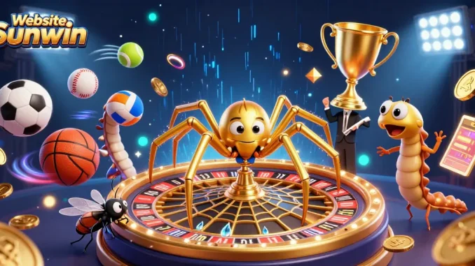 Engage in thrilling bets at the Website Sunwin's vibrant 3D casino scene filled with action.