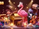 Experience winnings at xx8888 with a vibrant casino scene featuring a flamingo singer and hippo bassist.
